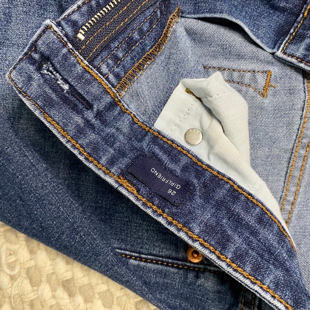 Mid Rise Girlfriend Jeans - Picture 4 of 6